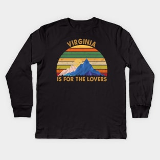 Virginia Is For The Lovers Kids Long Sleeve T-Shirt